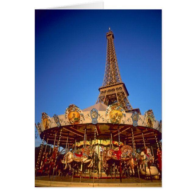 Carrusel, Torre Eiffel, París, Francia (Frente)