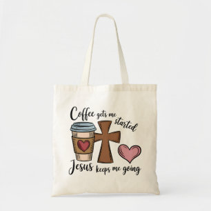 Carry Faith and Caffeine: Bolsa de café y de té de