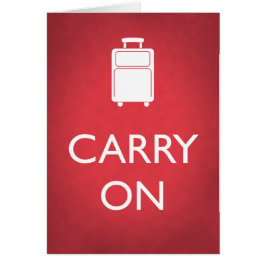 CARRY ON - Equipaje - Tarjeta interior en blanco -