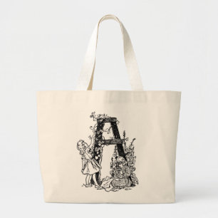 Carta 'A' en el jardín - Bolsa