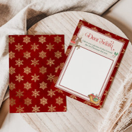 Carta a la plantilla Santa. Dibujar una plantilla 