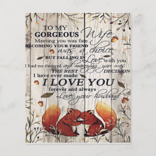 Carta a mi Esposa Regalo Adorable para tu Esposa