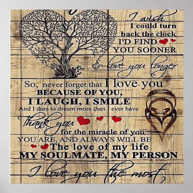 Carta A Mi Marido, Decoración Familiar Cuta (Frente)
