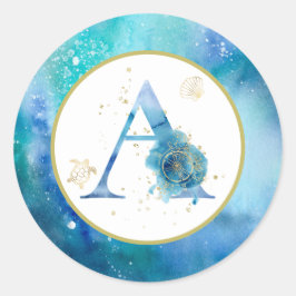 *~* CARTA A - Pegatina de sobres náuticos de playa