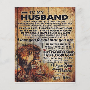 Carta Adorable Al Marido   Agradable Regalo A Mi H