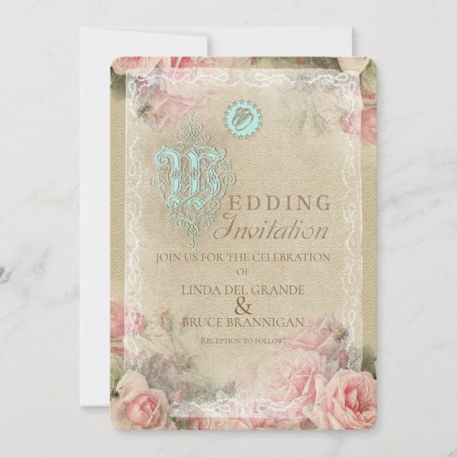 Carta antigua - Invitación de boda, Anuncio (Anverso)