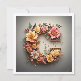 Carta C Tarjeta de nota