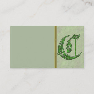 Carta C Tarjeta de presentación