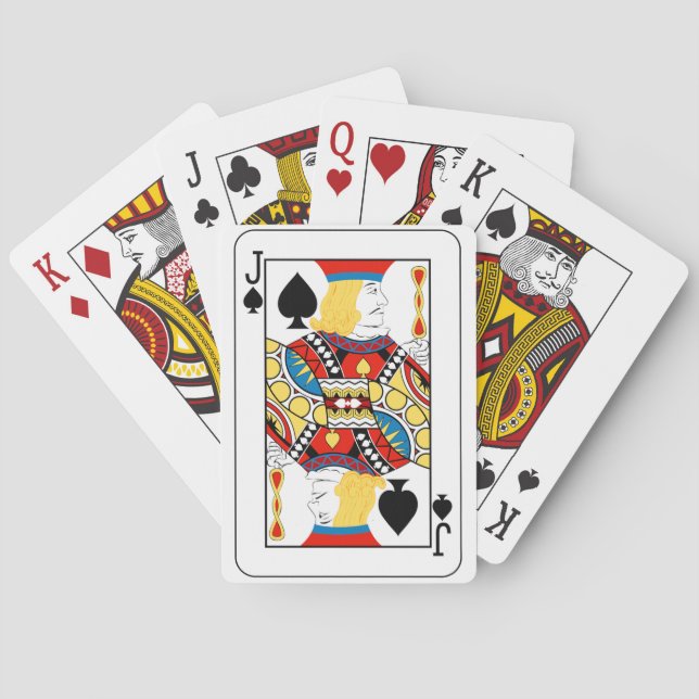 Carta clásica de póquer Jack de Picas (Reverso)