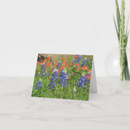 Carta de agradecimiento con Texas Bluebonnets