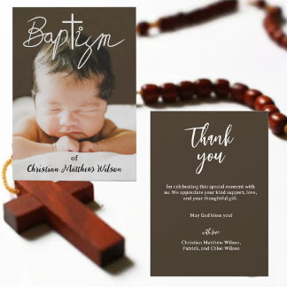 Carta de agradecimiento por bautismo religioso de