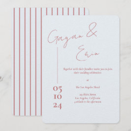 Carta de amor azul turbia invitaciones a la boda