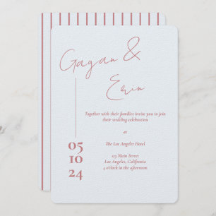 Carta de amor azul turbia invitaciones a la boda