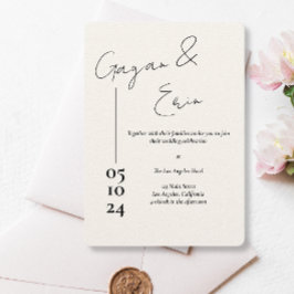 Carta de amor en blanco y negro Invitaciones a la