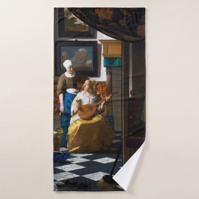 Carta de amor, Johannes Vermeer (Toalla de baño)