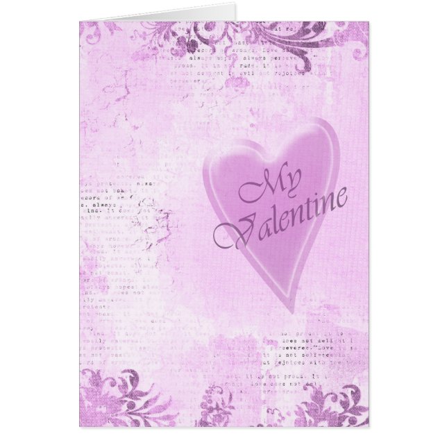 Carta de amor orquídea Tarjeta de San Valentín (Frente)