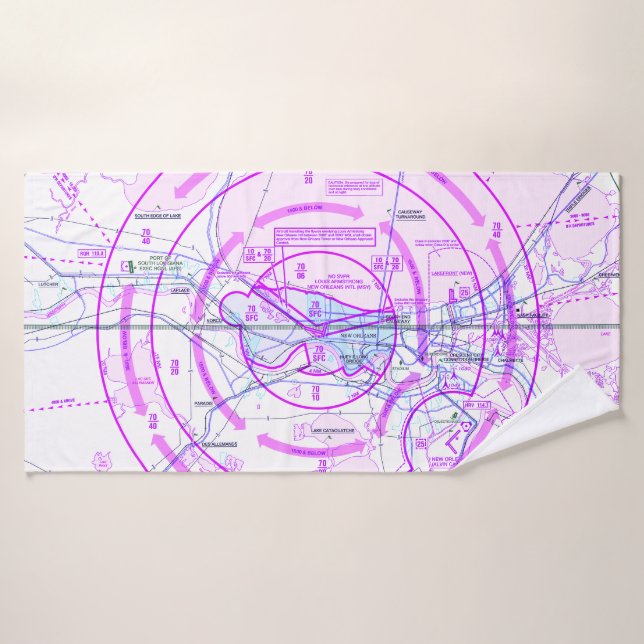 Carta de Aviación  (Toalla de baño)