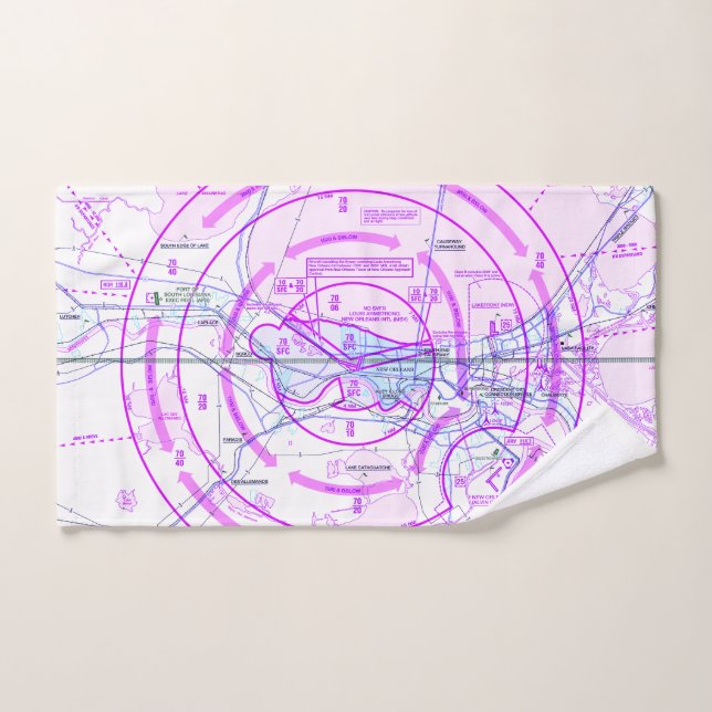 Carta de aviación (Toalla de mano)