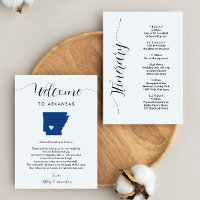 Carta de bienvenida de Boda de Arkansas Tarjeta It