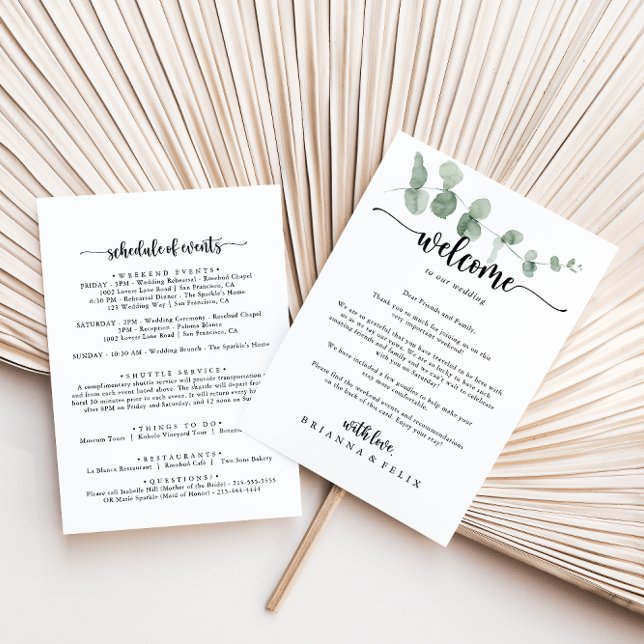 Carta de bienvenida de Eucalyptus Verde Delight Bo (Subido por el creador)
