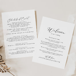 Carta de bienvenida de Idyllic Stylish Calligraphy