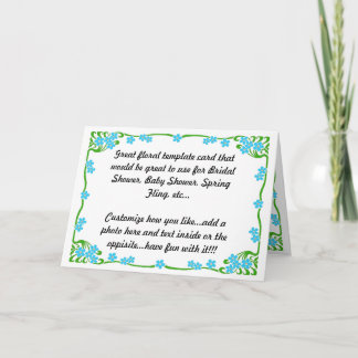 Carta de bienvenida floral y de agradecimiento