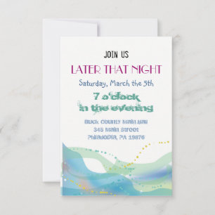 Carta de Fiesta de la invitación a la boda judía d