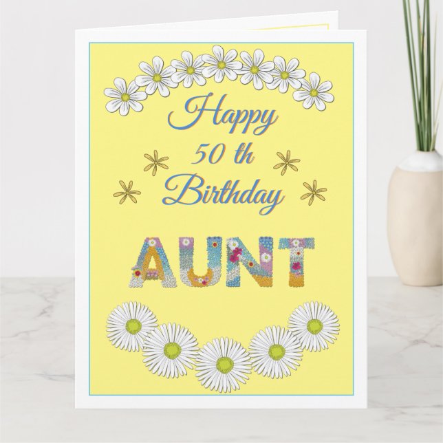 Carta de flores Tarjeta de cumpleaños personalizad (Anverso)