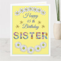 Carta de flores Tarjeta de cumpleaños personalizad