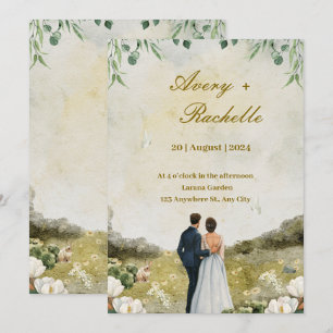 Carta de invitación a la boda