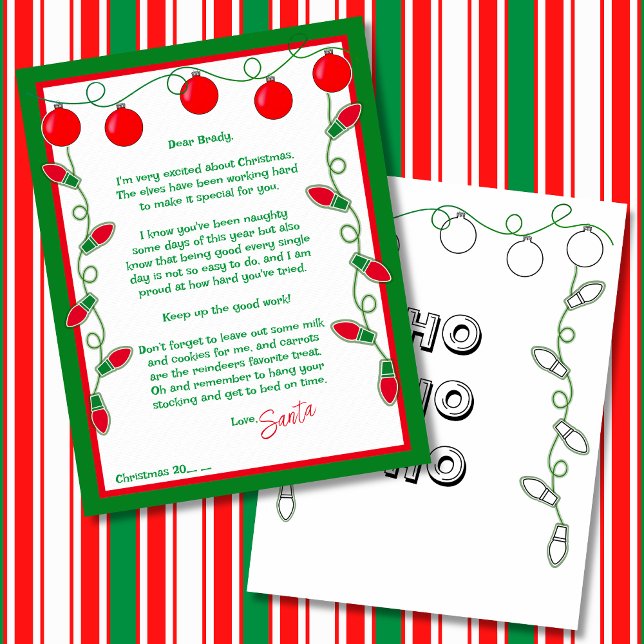 Carta de la hoja de papel Santa (Subido por el creador)