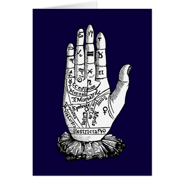 Carta de la quiromancía, 1885 (Frente)