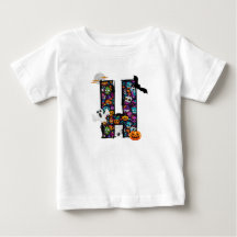 Carta de los monstruos de Halloween camiseta de be
