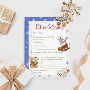 Carta De Los Niños navidades A La Tarjeta De Vacac