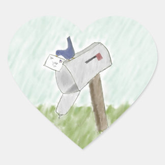 Carta de los Pegatinas de Bluebird