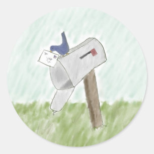 Carta de los Pegatinas de Bluebird