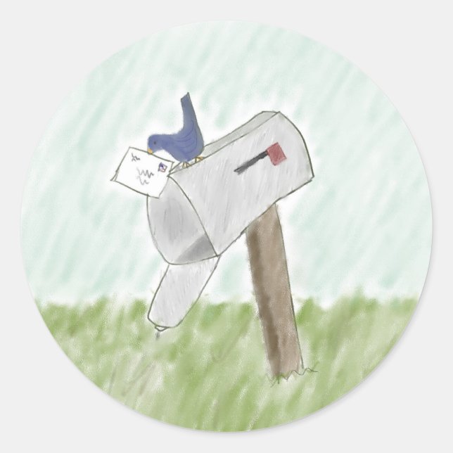 Carta de los Pegatinas de Bluebird (Anverso)