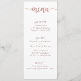 Carta de menú, menú Boda, cena, almuerzo