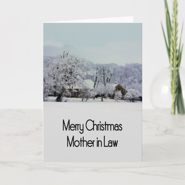 carta de navidad de merry para madre (Anverso)