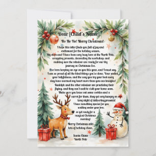 Carta de Navidad de Papá Noel
