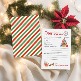 Carta de Navidad de Papá Noel para Niños Imprimibl