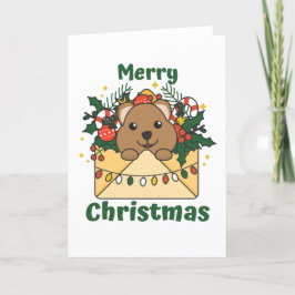 Carta de Navidad de Quokka Animales de Invierno Qu
