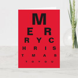 Carta de navidad para la tabla de ojos