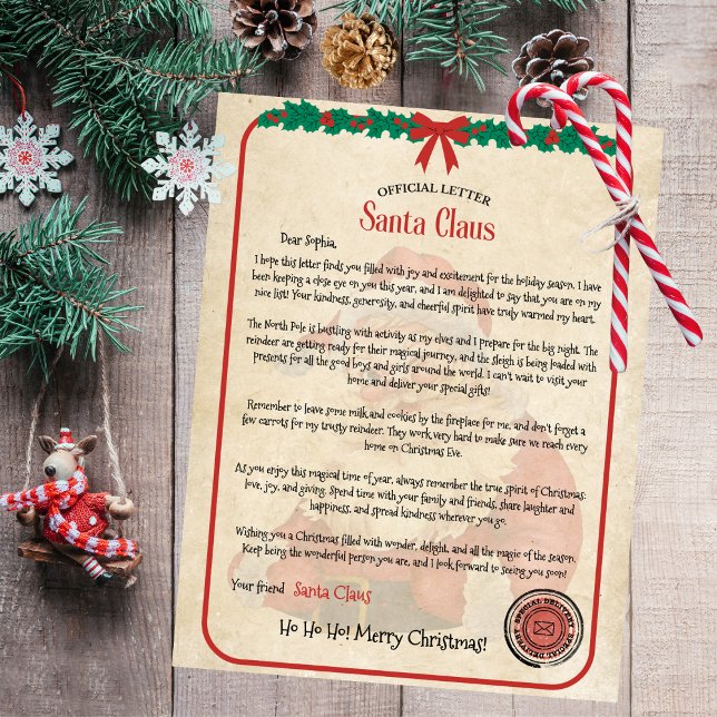 Carta de navidades de Santa Claus (Subido por el creador)