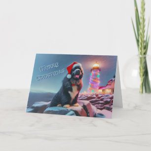 Carta de Newfy by Lighthouse decorada para Navidad