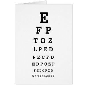 CARTA de OJO - LECTURA del humor WTF RU