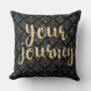 Carta de oro de diamante negro tu almohada de viaj