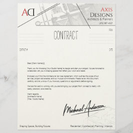 Carta de presentación de contrato de arquitecto co