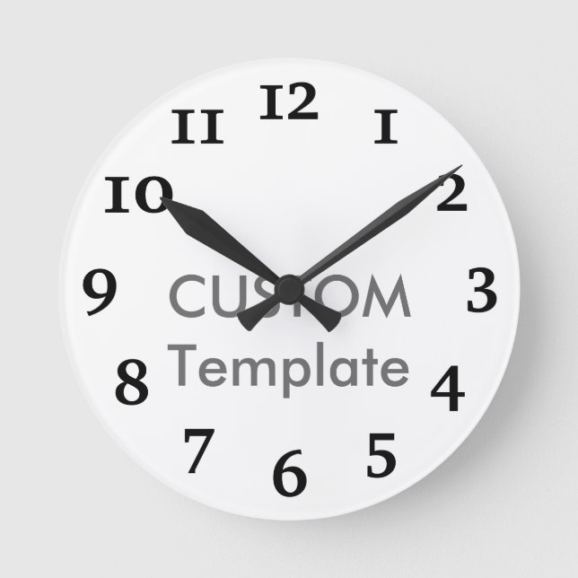 CARTA de reloj de pared redonda de 8" para persona (Anverso)