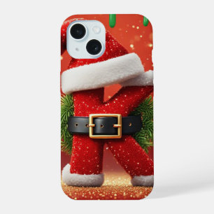 Carta de Santa K Con Corona de Pino Navidad Respla